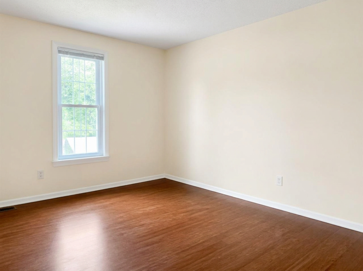Repainted room, after